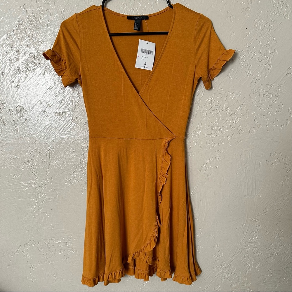 Forever 21 Gold Knit Dress